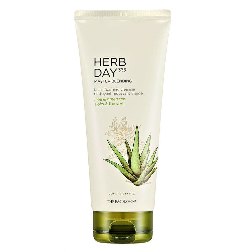 HERB DAY 365 MASTER BLENDING FOAMING CLEANSER ALOE VERA AND GREEN TEA - 170ml