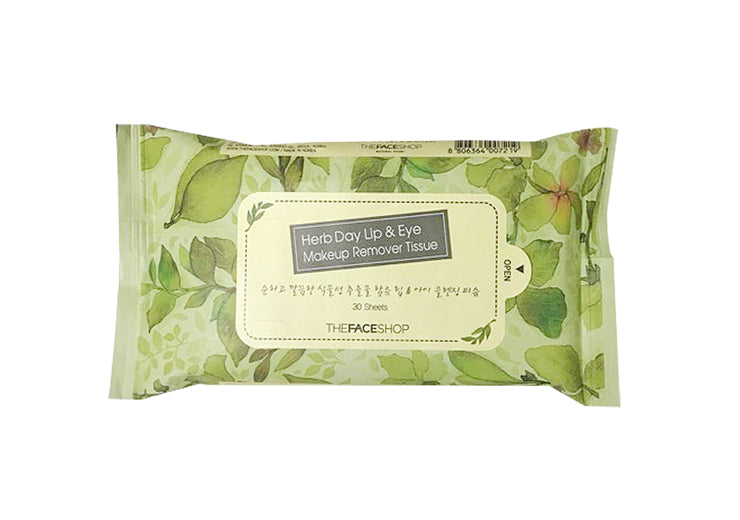 HERB DAY MAKEUP REMOVER TISSUE - 70 SHEETS