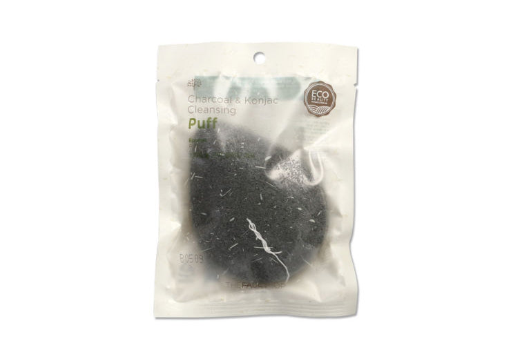 DAILY BEAUTY TOOLS CHAR COAL PLANT CLEANSING PUFF -