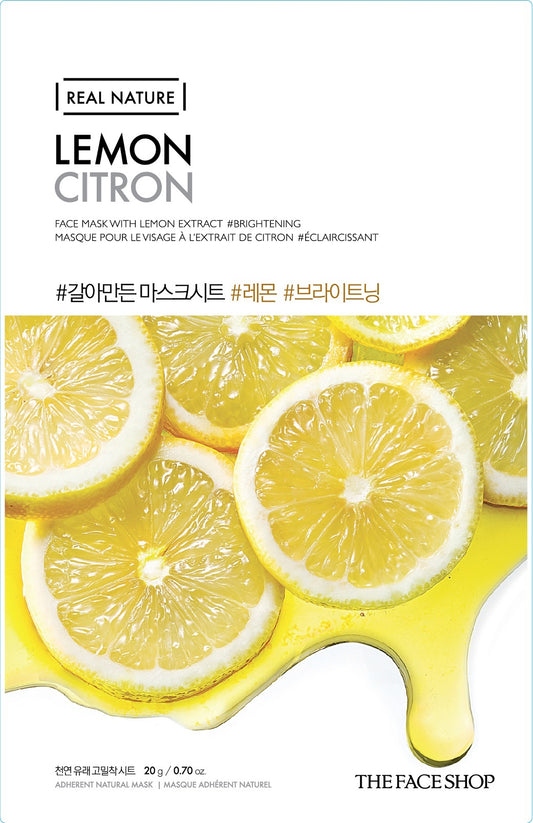 REAL NATURE LEMON FACE MASK - 20G