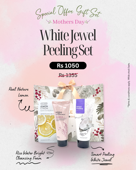 MOTHER'S DAY - WHITE JEWEL PEELING SET