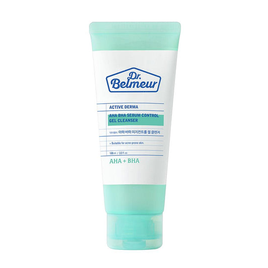 DR. BELMEUR DERMA ACTIVE AHA BHA SEBUM CONTROL GEL CLEANSER