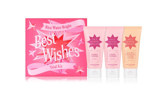 RICE WATER BRIGHT FOAMING CLEANSER TRIO TRIAL KIT