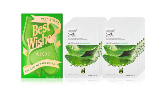 REAL NATURE ALOE FACE MASK 10 SHEETS SET