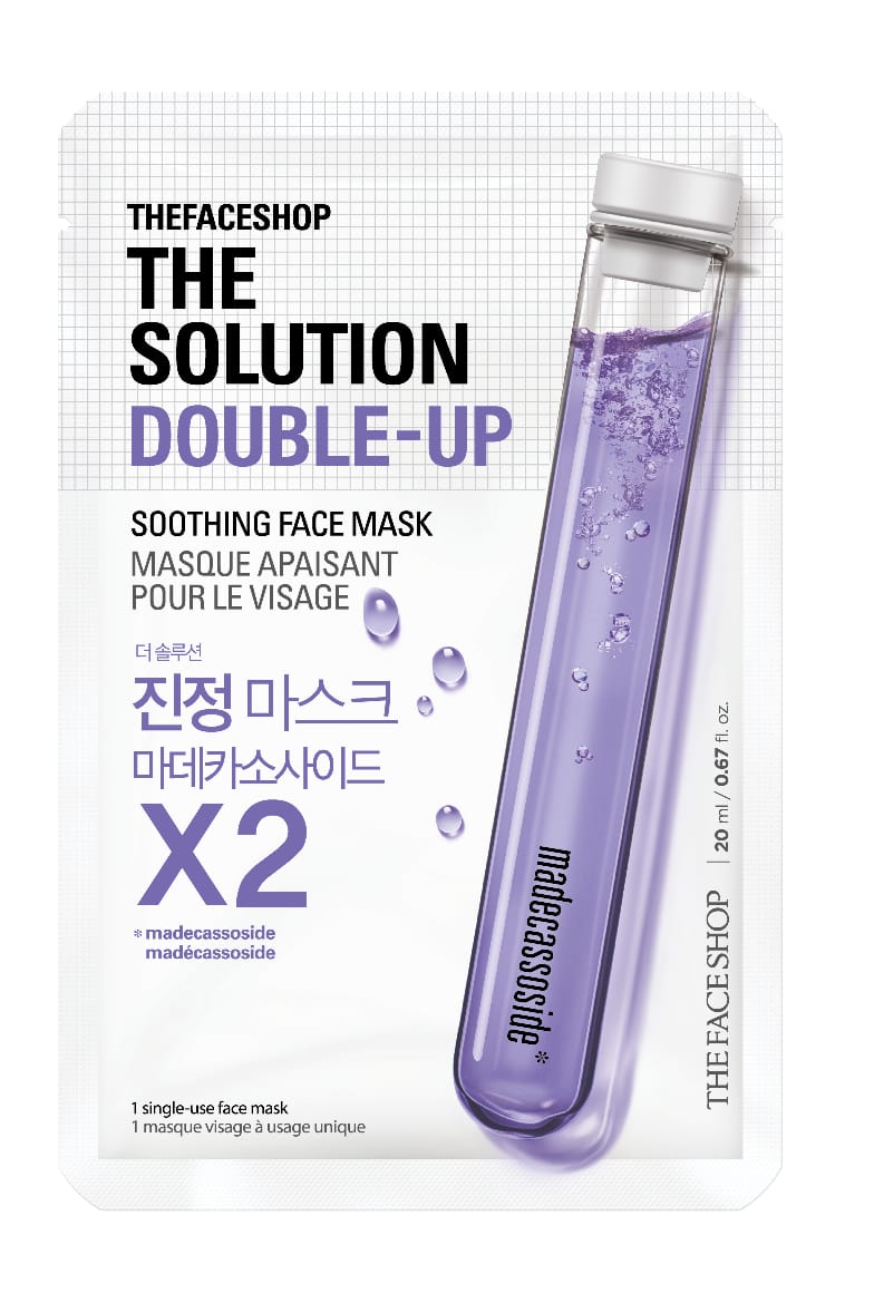 THE SOLUTION DOUBLE-UP SOOTHING FACE MASK