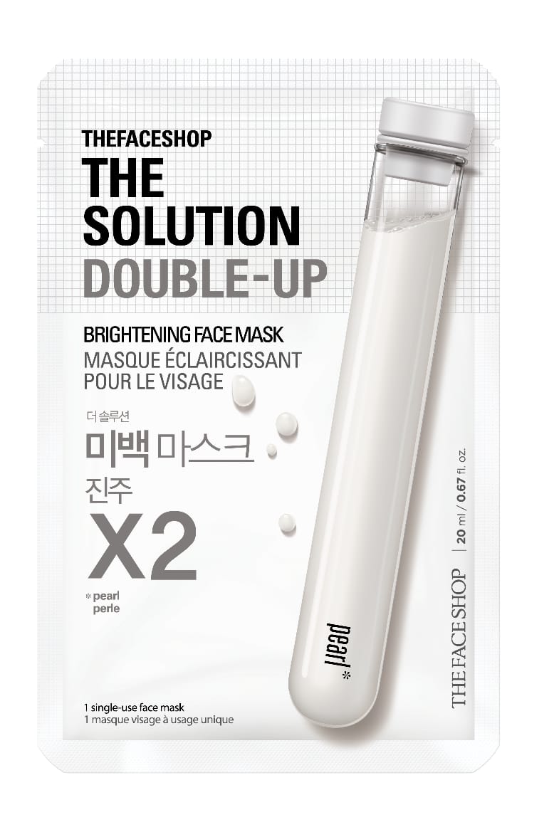 THE SOLUTION DOUBLE-UP BRIGHTENING FACE MASK