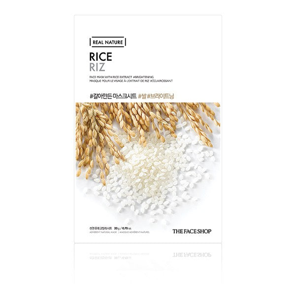 REAL NATURE RICE FACE MASK - 20G